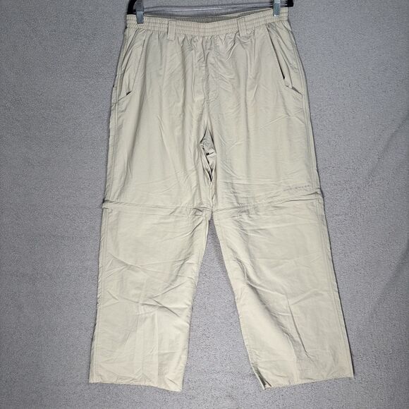 Columbia Pants Men’s Size M Hemmed Backcast Convertible Beige Outdoors Camping - Picture 1 of 14